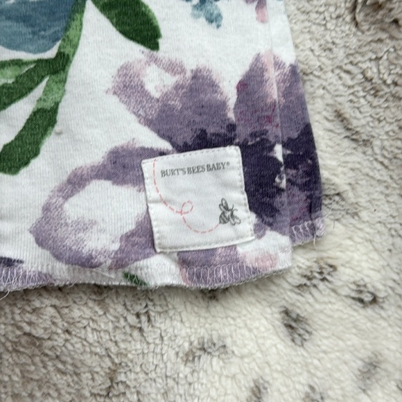 Burt’s Bees Baby dress blanket set girls 3-6 months pastel floral garden party - Picture 3 of 9